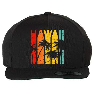 Classic Tropical Hawaii Wool Snapback Cap