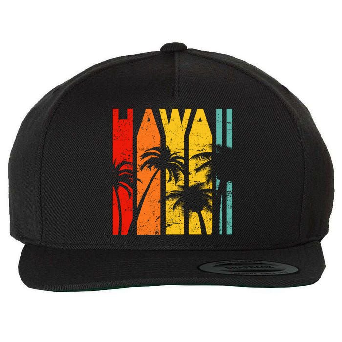 Classic Tropical Hawaii Wool Snapback Cap