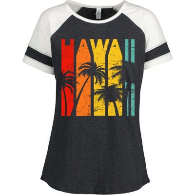 Classic Tropical Hawaii Enza Ladies Jersey Colorblock Tee