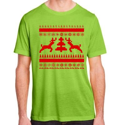 Classic Ugly Christmas Sweater Adult ChromaSoft Performance T-Shirt