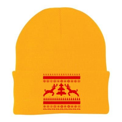 Classic Ugly Christmas Sweater Knit Cap Winter Beanie