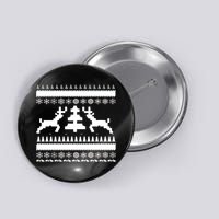 Classic Ugly Christmas Sweater Button