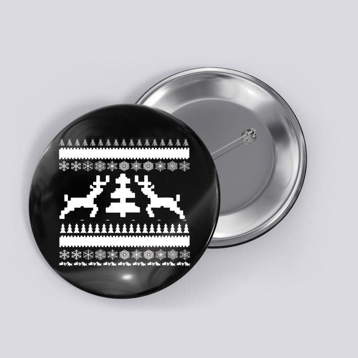 Classic Ugly Christmas Sweater Button