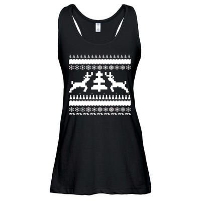 Classic Ugly Christmas Sweater Ladies Essential Flowy Tank