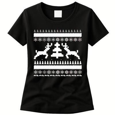 Classic Ugly Christmas Sweater Womens T-Shirt