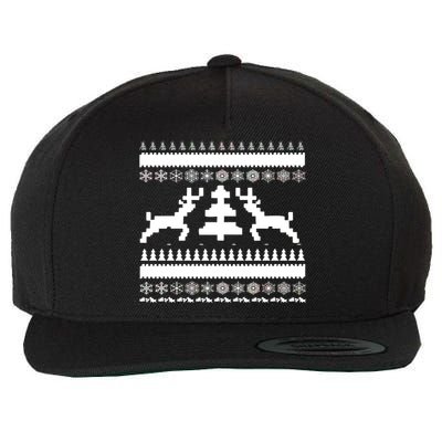 Classic Ugly Christmas Sweater Wool Snapback Cap