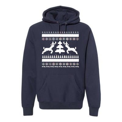 Classic Ugly Christmas Sweater Premium Hoodie