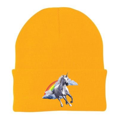 Classic Unicorn Rainbow Knit Cap Winter Beanie