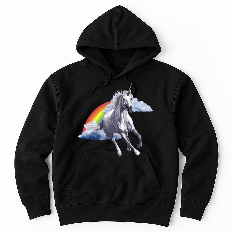 Classic Unicorn Rainbow Hoodie