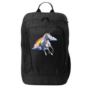 Classic Unicorn Rainbow City Backpack