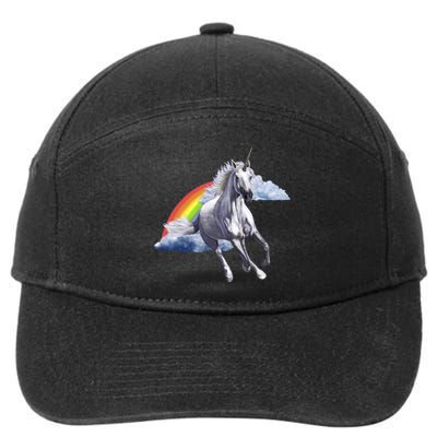 Classic Unicorn Rainbow 7-Panel Snapback Hat