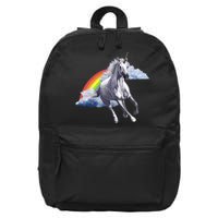 Classic Unicorn Rainbow 16 in Basic Backpack