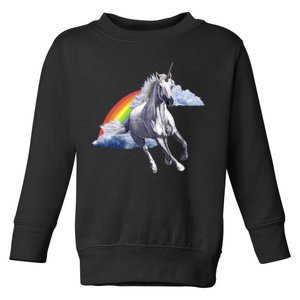 Classic Unicorn Rainbow Toddler Sweatshirt