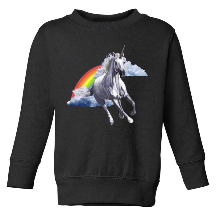 Classic Unicorn Rainbow Toddler Sweatshirt