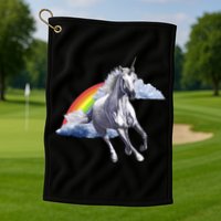 Classic Unicorn Rainbow Golf Towel