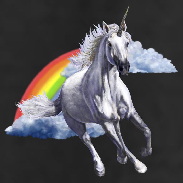 Classic Unicorn Rainbow Golf Towel