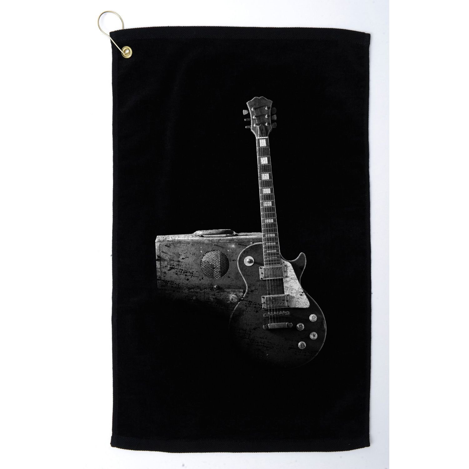 Classic Vintage Guitar and Amp Golf Towel