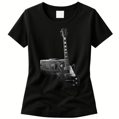Classic Vintage Guitar and Amp Womens T-Shirt