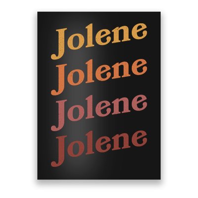 Classic Vintage Style Colors Jolene Poster