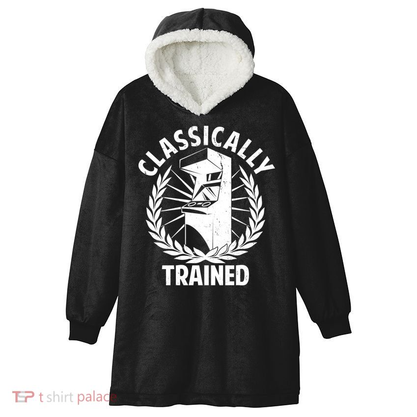 Classically Trained Hooded Wearable Blanket