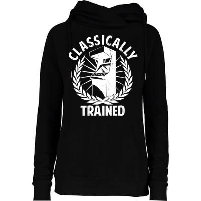 Classically Trained Womens Funnel Neck Pullover Hood