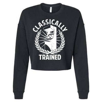 Classically Trained Cropped Pullover Crew