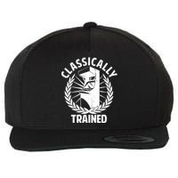 Classically Trained Wool Snapback Cap
