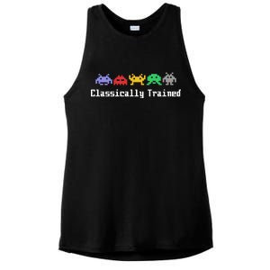 Classically Trained 80's Video Game Aliens Ladies PosiCharge Tri-Blend Wicking Tank