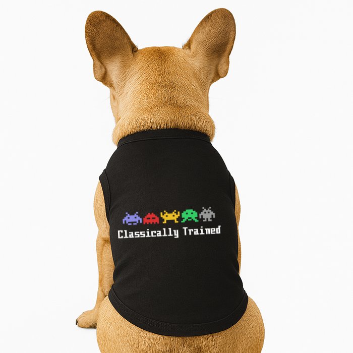 Classically Trained 80's Video Game Aliens Doggie Tank