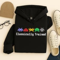 Classically Trained 80's Video Game Aliens Hoodie