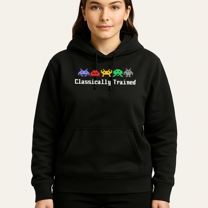 Classically Trained 80's Video Game Aliens Hoodie