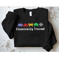 Classically Trained 80's Video Game Aliens Sweatshirt