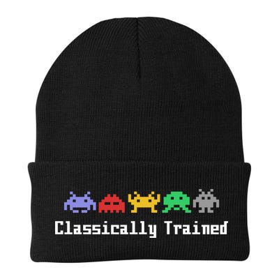 Classically Trained 80's Video Game Aliens Knit Cap Winter Beanie