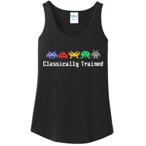 Classically Trained 80's Video Game Aliens Ladies Essential Tank