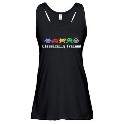 Classically Trained 80's Video Game Aliens Ladies Essential Flowy Tank