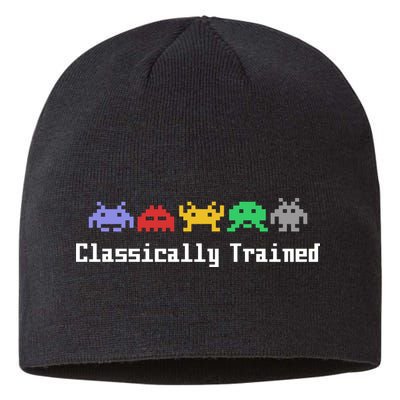 Classically Trained 80's Video Game Aliens Sustainable Beanie