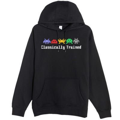Classically Trained 80's Video Game Aliens Premium Pullover Hoodie