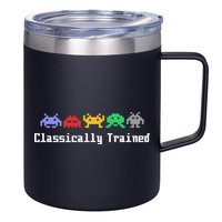 Classically Trained 80's Video Game Aliens 12oz Stainless Steel Coffee Mug