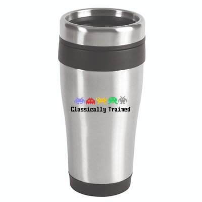 Classically Trained 80's Video Game Aliens 16oz Travel Tumbler
