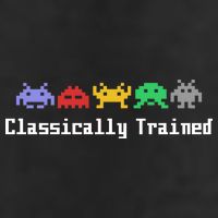 Classically Trained 80's Video Game Aliens 25L Jumbo Tote