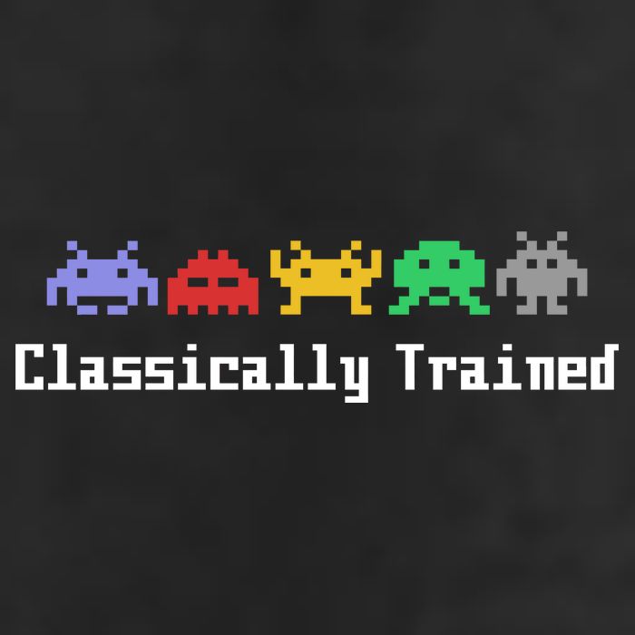 Classically Trained 80's Video Game Aliens 25L Jumbo Tote