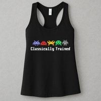 Classically Trained 80's Video Game Aliens Womens Tank Top