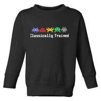 Classically Trained 80's Video Game Aliens Toddler Sweatshirt