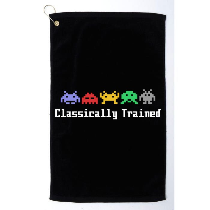 Classically Trained 80's Video Game Aliens Golf Towel