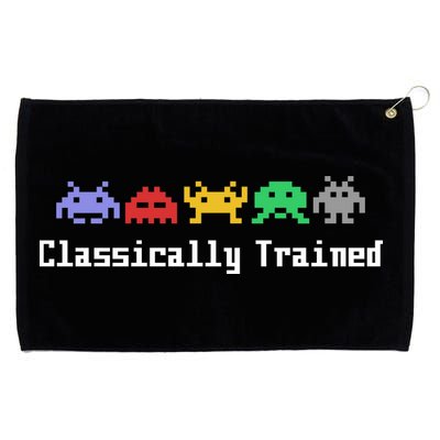 Classically Trained 80's Video Game Aliens Grommeted Golf Towel