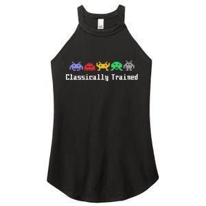 Classically Trained 80's Video Game Aliens Women's Perfect Tri Rocker Tank