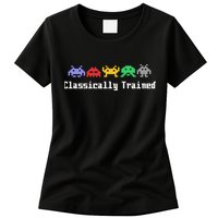 Classically Trained 80's Video Game Aliens Womens T-Shirt
