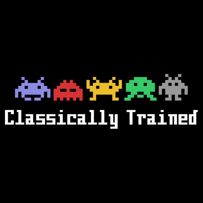 Classically Trained 80's Video Game Aliens Women's V-Neck T-Shirt