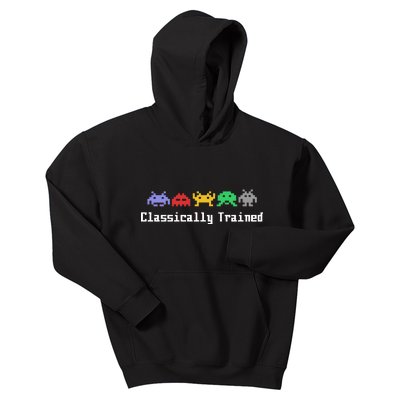 Classically Trained 80's Video Game Aliens Kids Hoodie