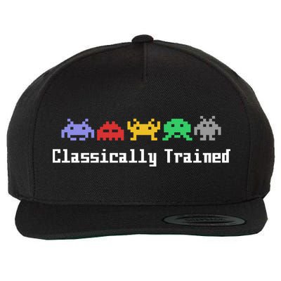 Classically Trained 80's Video Game Aliens Wool Snapback Cap